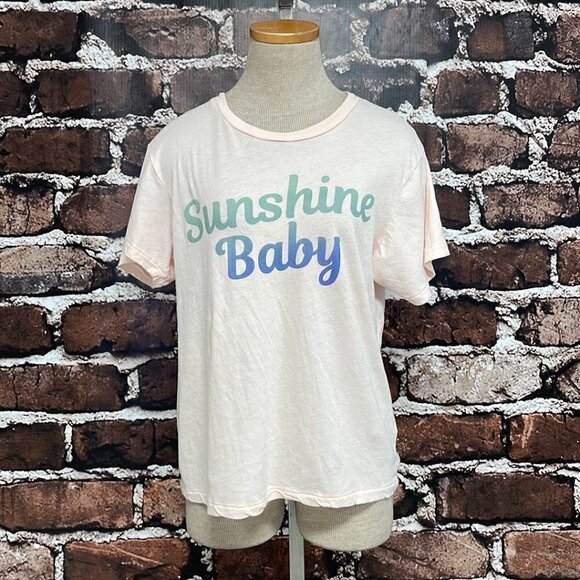 WIldfox Short Sleeve Tee Sunshine Baby Pink Size Medium M - Picture 5 of 14